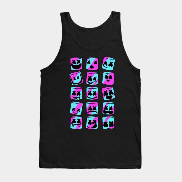 Marshmello smile mask Tank Top by DenielHast